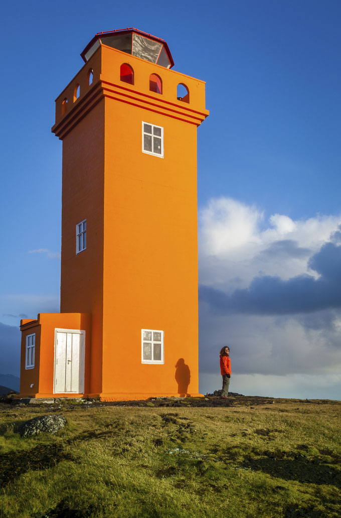 iceland lighthouse at svortuloft snaefellsnes 507312975