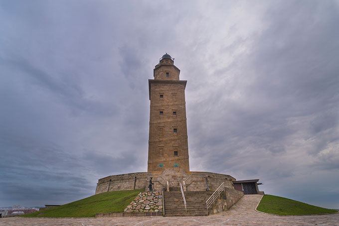 spain a coruna galicia tower of hercules lighthouse 538354109