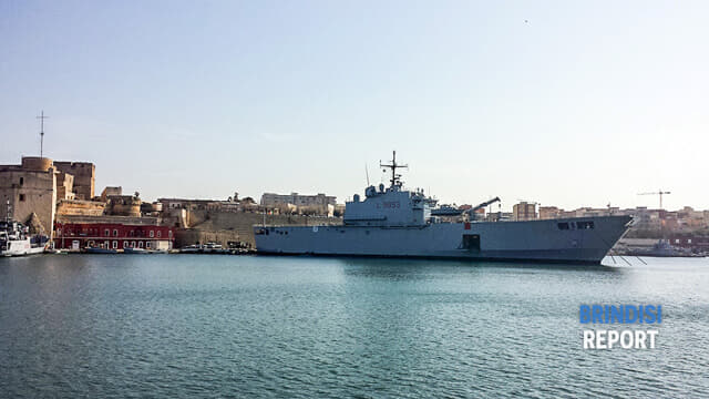 Nave San Marco nella Stazione navale di Brindisi