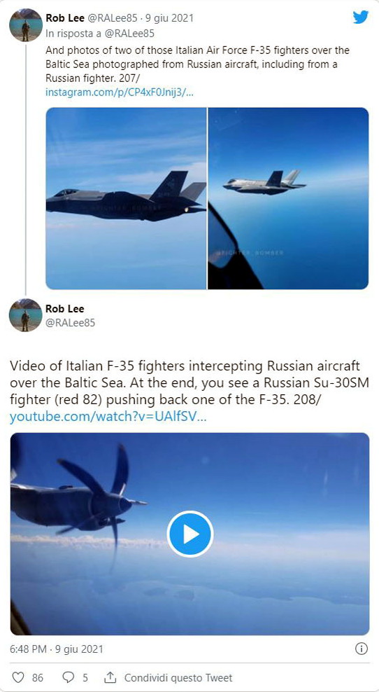 Twitter aerei russi