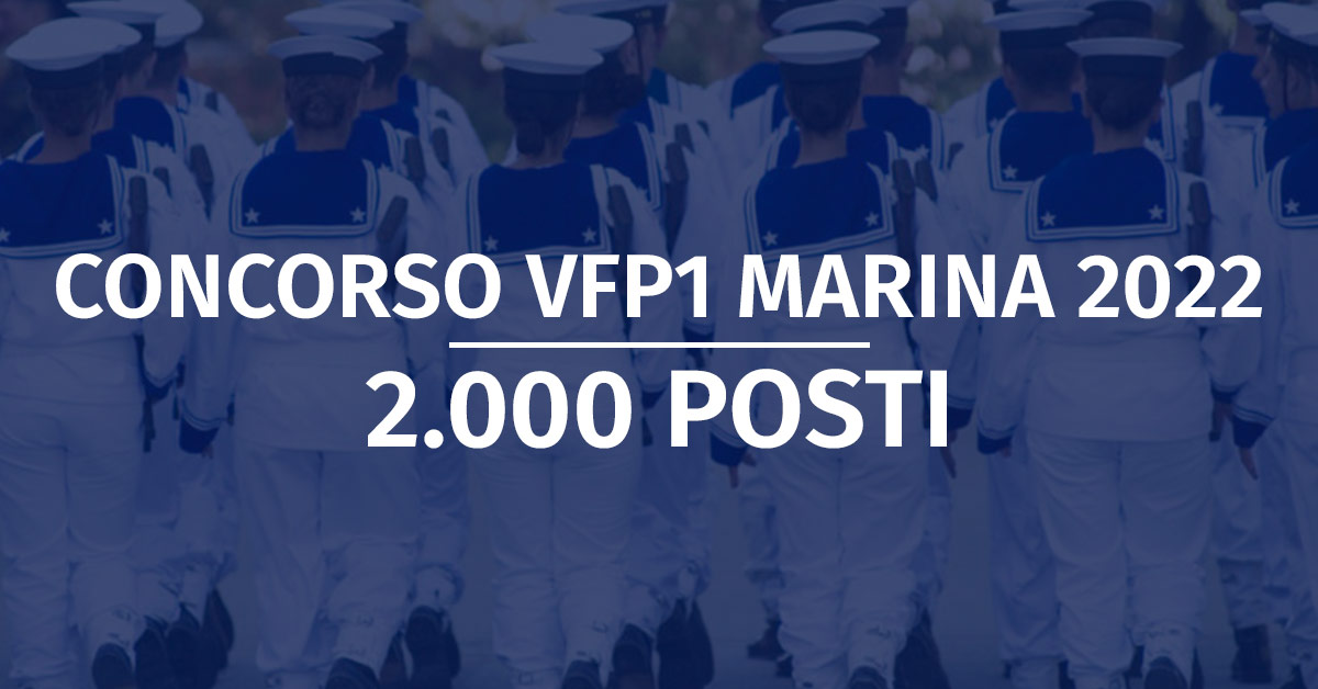 concorso 2000 vfp1 marina militare 2022