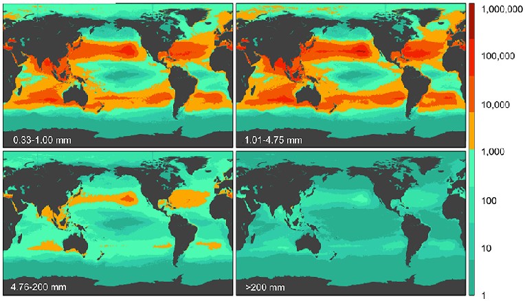 densita rifiuti oceani