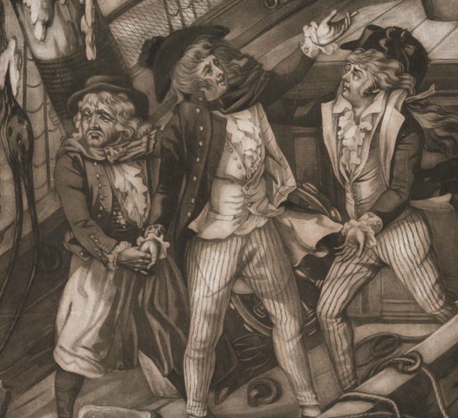 The Guardian frigate commanded by Lieutenant Riou Carington Bowles 1790 Walpole